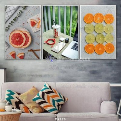 Ảnh gốc File tranh phòng ăn đồ ăn nhanh DA979 (siêu chi tiết) để in ấn