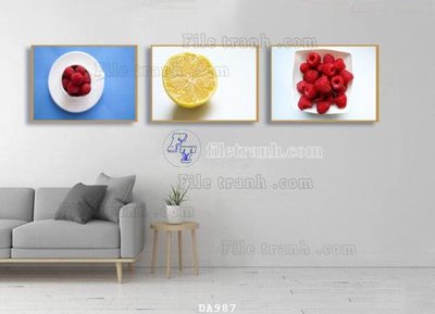 File ảnh File tranh phòng ăn đồ ăn nhanh DA987 (gốc) in PP, decal