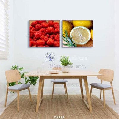 File gốc File tranh phòng ăn đồ ăn nhanh DA998 (in ấn) màu sắc trung thực