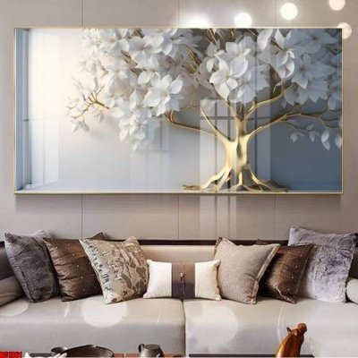 File gốc File gốc in bộ tranh decor treo tường đẹp hoa 5d DC1061 (in tráng gương) sang trọng