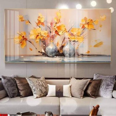 File gốc File gốc in bộ tranh decor treo tường đẹp hoa 5d DC1096 (in tráng gương) sang trọng
