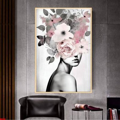 File gốc File gốc in bộ tranh decor treo tường đẹp hoa 5d DC1103 (chủ đề hiện đại) trang trí