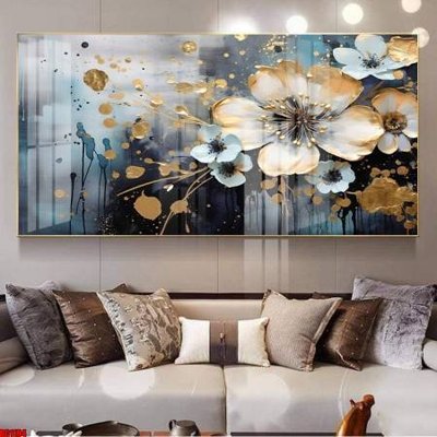 File ảnh File gốc in bộ tranh decor treo tường đẹp hoa 5d DC1104 (gốc) dùng in Pano