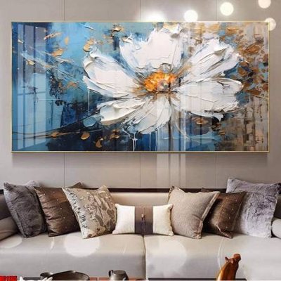 File tranh File gốc in bộ tranh decor treo tường đẹp hoa 5d DC1105 (bản gốc) treo quán cafe