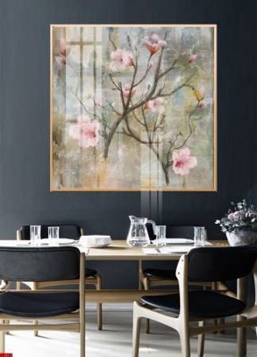 File gốc File gốc in bộ tranh decor treo tường đẹp hoa 5d DC1124 (cho in UV) siêu nét