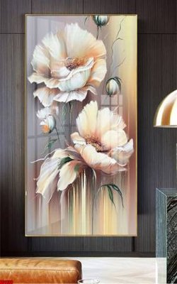 File in trần File gốc in bộ tranh decor treo tường đẹp hoa 5d DC1138 (file gốc) hoa văn 3D