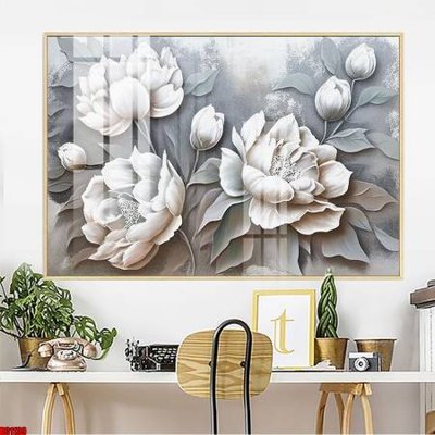 File gốc File gốc in bộ tranh decor treo tường đẹp hoa 5d DC1139 (in lụa) tranh thuận buồm