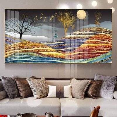 File gốc File gốc in bộ tranh decor treo tường đẹp hoa 5d DC1145 (in tráng gương) hiện đại