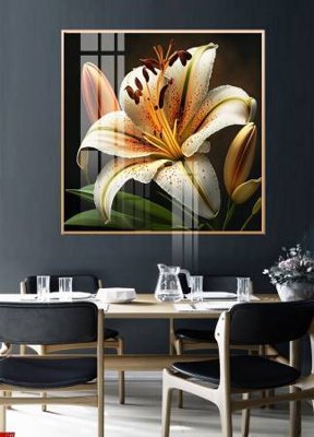 File gốc File gốc in bộ tranh decor treo tường đẹp hoa 5d DC1277 (phong cách) cổ điển