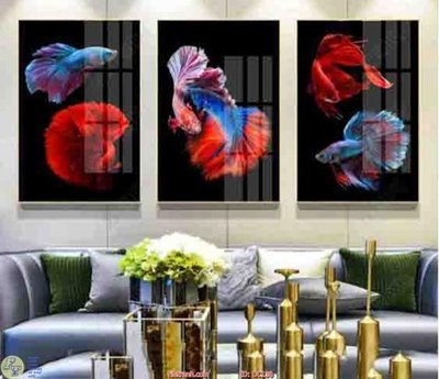 Download file gốc Tranh bộ 3 cá DC130 (dùng cho in ấn)