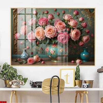 Tải về hình ảnh gốc File gốc in bộ tranh decor treo tường đẹp hoa 5d DC1326 sắc nét