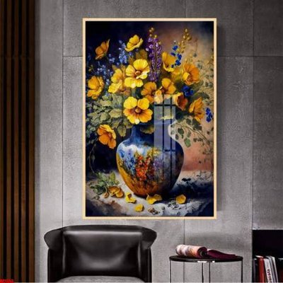 Tải file gốc in lụa File gốc in bộ tranh decor treo tường đẹp hoa 5d DC1353 siêu nét
