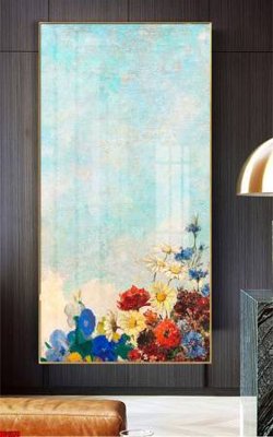 File in trần File gốc in bộ tranh decor treo tường đẹp hoa 5d DC1370 (bản gốc 3D) sống động