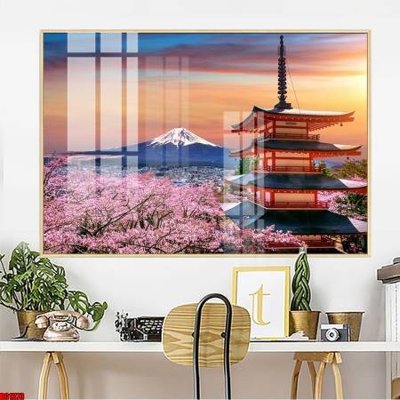 File gốc File gốc in bộ tranh decor treo tường đẹp hoa 5d DC1373 (in tráng gương) hiện đại