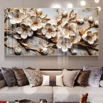 File gốc File gốc in bộ tranh decor treo tường đẹp hoa 5d DC1376 (in mica) cắt laser