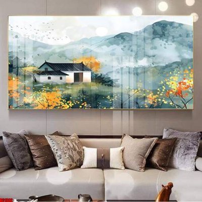 Download file gốc File gốc in bộ tranh decor treo tường đẹp hoa 5d DC1382 (in lụa) hoa lá