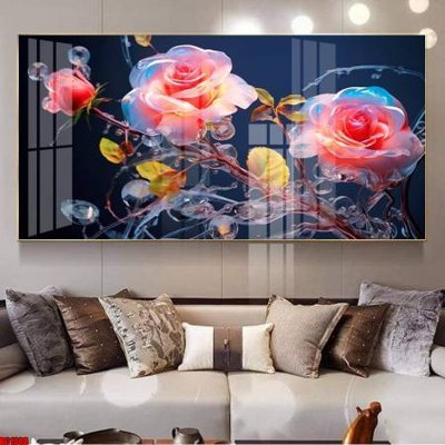 File gốc File gốc in bộ tranh decor treo tường đẹp hoa 5d DC1388 (in mica) làm bảng hiệu