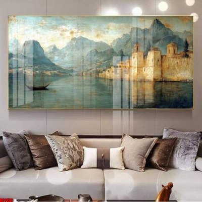 File tranh File gốc in bộ tranh decor treo tường đẹp hoa 5d DC1456 (gốc) in trên kính