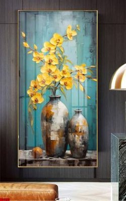 File gốc File gốc in bộ tranh decor treo tường đẹp hoa 5d DC1495 (thiết kế) cho in ấn