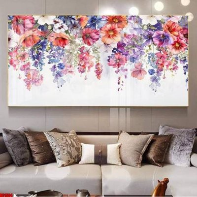 File gốc File gốc in bộ tranh decor treo tường đẹp hoa 5d DC1504 (in 3D) cho trang trí