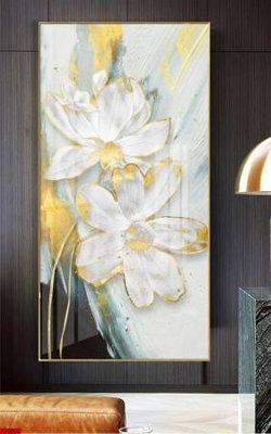 File in trần File gốc in bộ tranh decor treo tường đẹp hoa 5d DC1509 (bản gốc) hoa văn