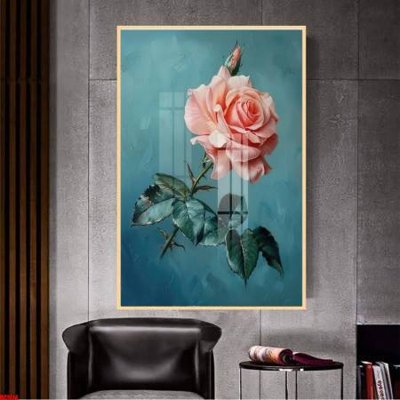 File tranh File gốc in bộ tranh decor treo tường đẹp hoa 5d DC1614 (gốc) in vải canvas