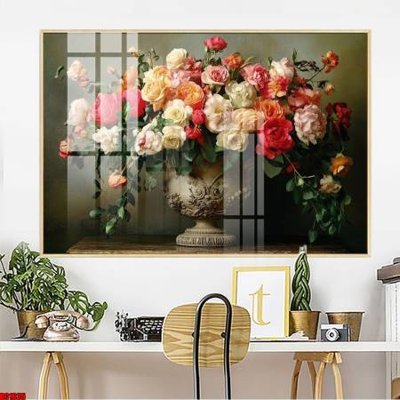 Download file File gốc in bộ tranh decor treo tường đẹp hoa 5d DC1635 (gốc) in mica ốp bếp