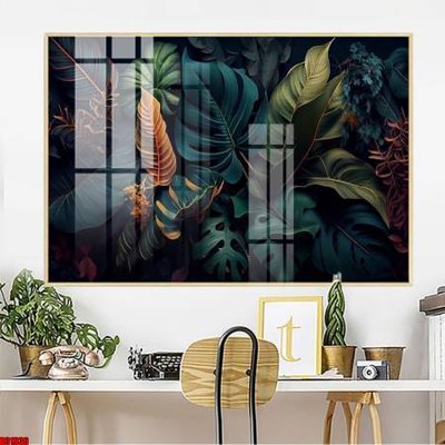 File gốc File gốc in bộ tranh decor treo tường đẹp hoa 5d DC1636 (in lụa) cao cấp