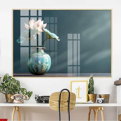 File gốc File gốc in bộ tranh decor treo tường đẹp hoa 5d DC1637 (in lụa) họa tiết 3D