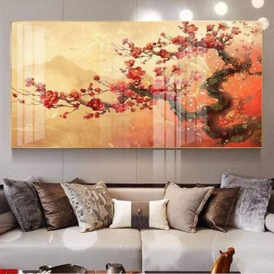 File tranh File gốc in bộ tranh decor treo tường đẹp hoa 5d DC1639 (file gốc) chủ đề phong thủy
