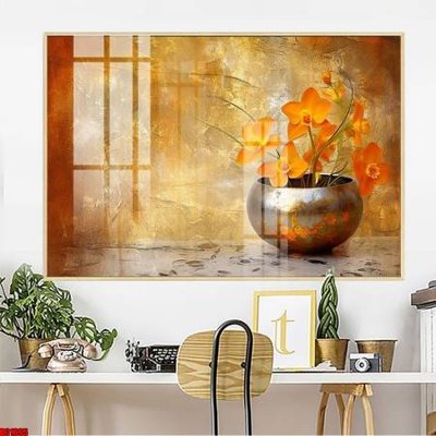 File in ấn File gốc in bộ tranh decor treo tường đẹp hoa 5d DC1695 (bản gốc) chất lượng cao