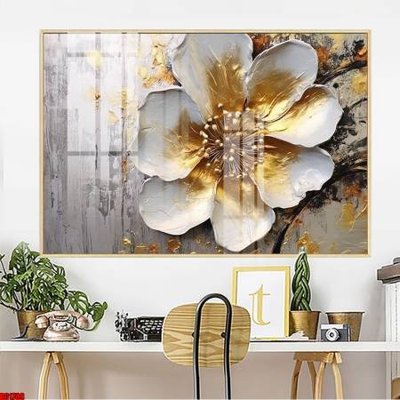 File tranh File gốc in bộ tranh decor treo tường đẹp hoa 5d DC1708 (bản gốc) treo tường