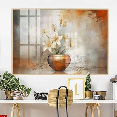 File tranh gốc File gốc in bộ tranh decor treo tường đẹp hoa 5d DC1714 chủ đề hiện đại
