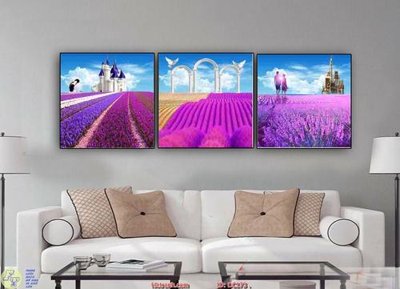 Hình ảnh file gốc in trần nhà Tranh con đường hoa DC173