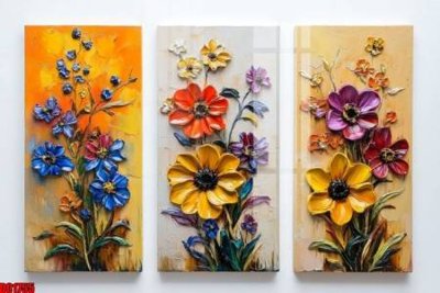 Tải file File gốc in bộ tranh decor treo tường đẹp hoa 5d DC1755 (gốc) in ấn chất lượng