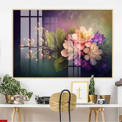 Tải file tranh gốc File gốc in bộ tranh decor treo tường đẹp hoa 5d DC1782 chất lượng cao