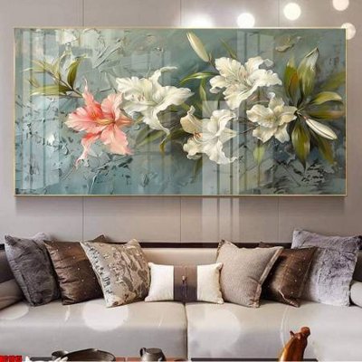 Ảnh gốc File gốc in bộ tranh decor treo tường đẹp hoa 5d DC1815 (độ nét cao) in mica