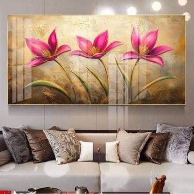 File gốc File gốc in bộ tranh decor treo tường đẹp hoa 5d DC1817 (dành cho trang trí nội thất)