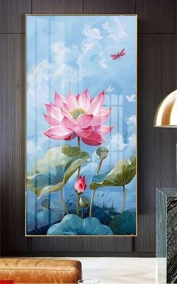 File ảnh File gốc in bộ tranh decor treo tường đẹp hoa 5d DC1853 (gốc) trang trí khách sạn