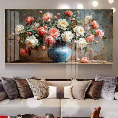 File gốc File gốc in bộ tranh decor treo tường đẹp hoa 5d DC1894 (trang trí) cho phòng khách