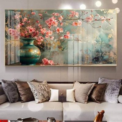 File tranh PSD File gốc in bộ tranh decor treo tường đẹp hoa 5d DC1895 chất lượng cao