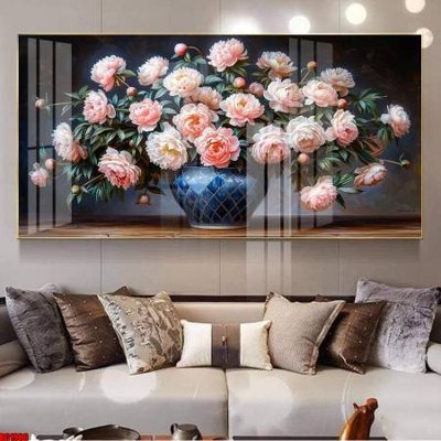 File gốc File gốc in bộ tranh decor treo tường đẹp hoa 5d DC1906 (in lụa) trang trí tường