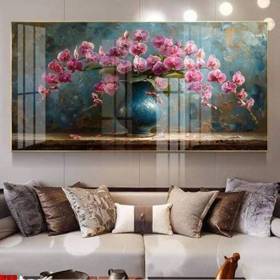 Ảnh gốc File gốc in bộ tranh decor treo tường đẹp hoa 5d DC1910 (độ nét cao) in tráng gương