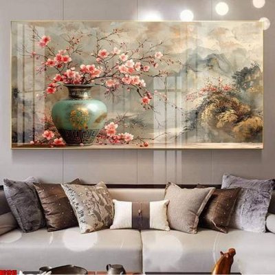 Ảnh gốc file in lụa File gốc in bộ tranh decor treo tường đẹp hoa 5d DC1915 chi tiết