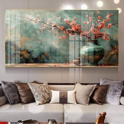 File gốc in ấn File gốc in bộ tranh decor treo tường đẹp hoa 5d DC1924 chuẩn màu CMYK