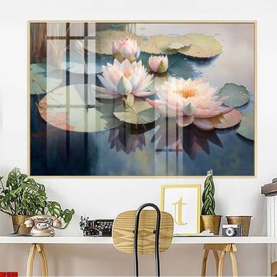 Download file gốc File gốc in bộ tranh decor treo tường đẹp hoa 5d DC1936 (in lụa) cao cấp