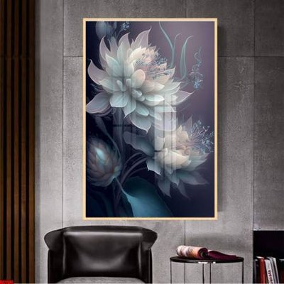 Download file gốc File gốc in bộ tranh decor treo tường đẹp hoa 5d DC1942 (in mica) trong suốt