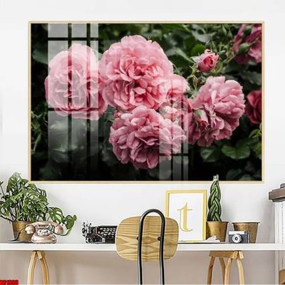 Hình ảnh file gốc in trần nhà File gốc in bộ tranh decor treo tường đẹp hoa 5d DC1999