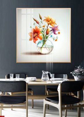 Tải về hình ảnh gốc File gốc in bộ tranh decor treo tường đẹp hoa 5d DC2079 sắc nét