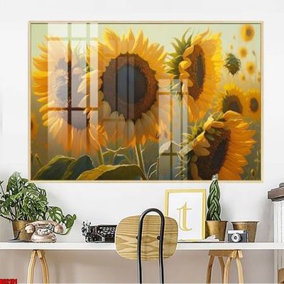 File in mica File gốc in bộ tranh decor treo tường đẹp hoa 5d DC2101 (ảnh gốc) đẹp